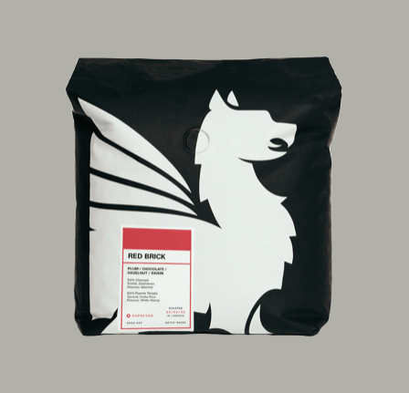 A pack of Square Mile Red Brick coffee beans