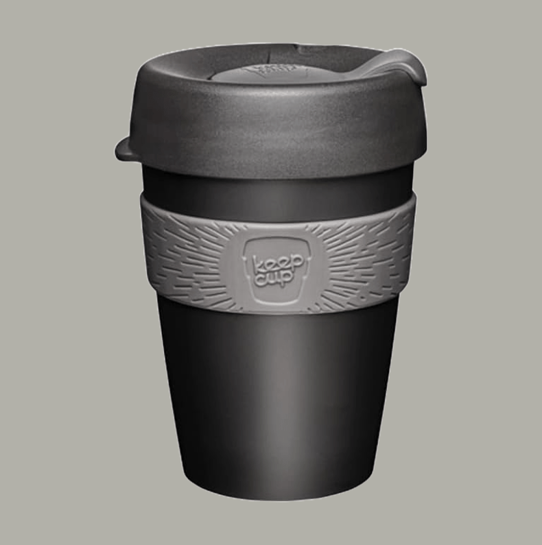 A Keepcup resuable coffee cup