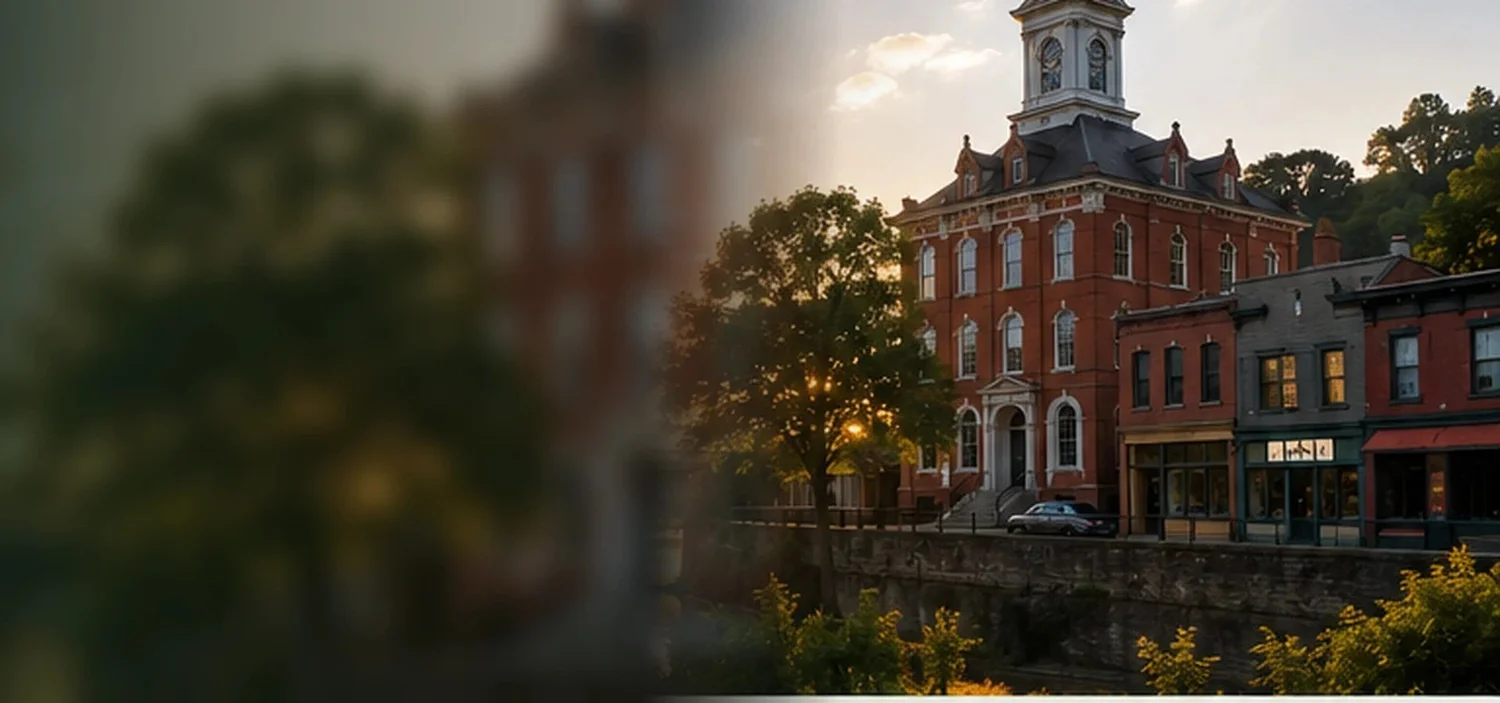 Ross County courthouse and downtown Chillicothe
