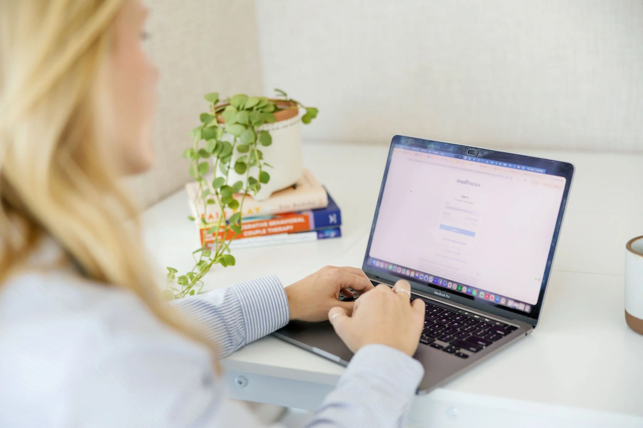 Dr. Katie Lenger at work