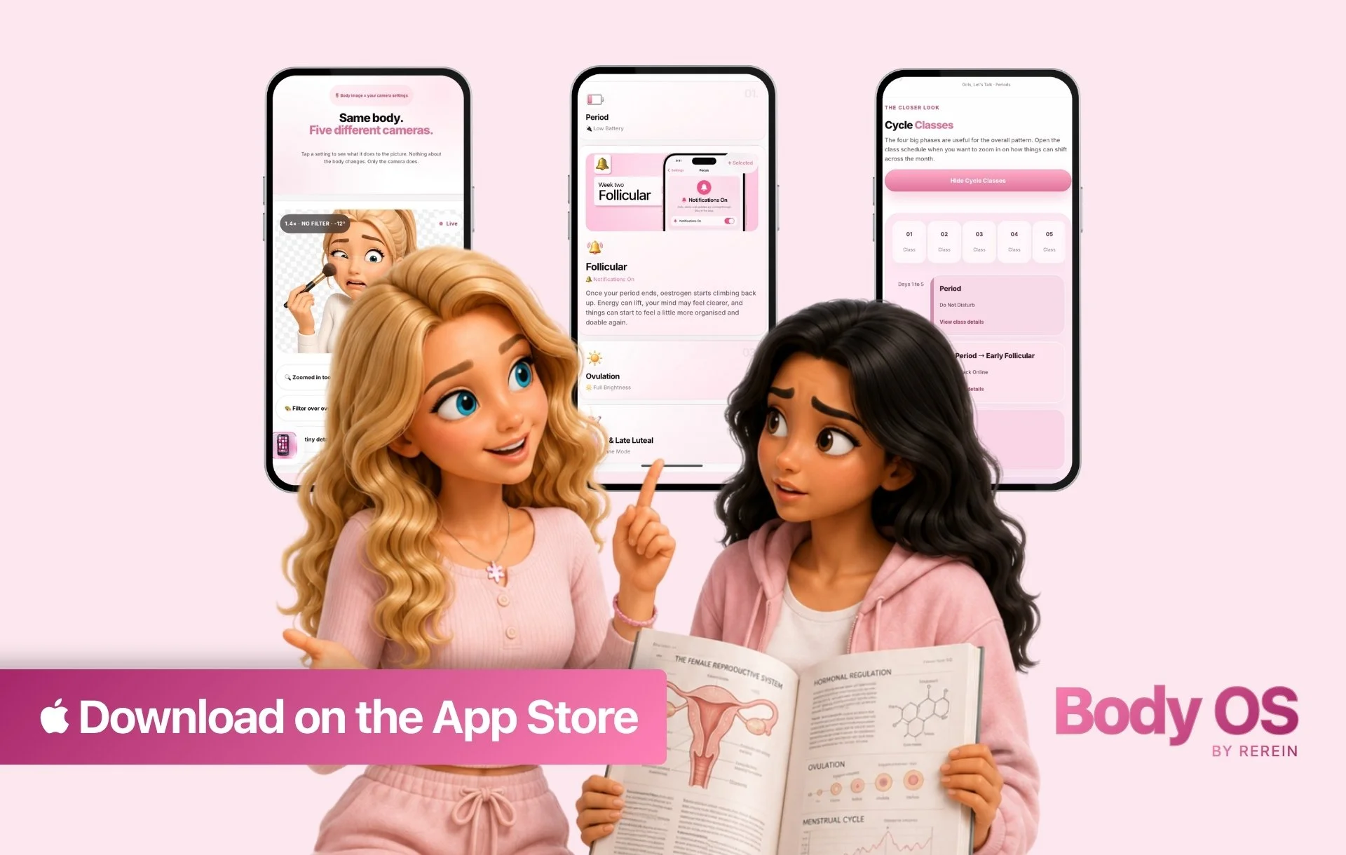 Body OS app screens on the App Store