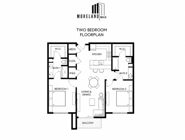 1155 Custer Avenue SE Unit 202 Moreland Walk Floor Plan