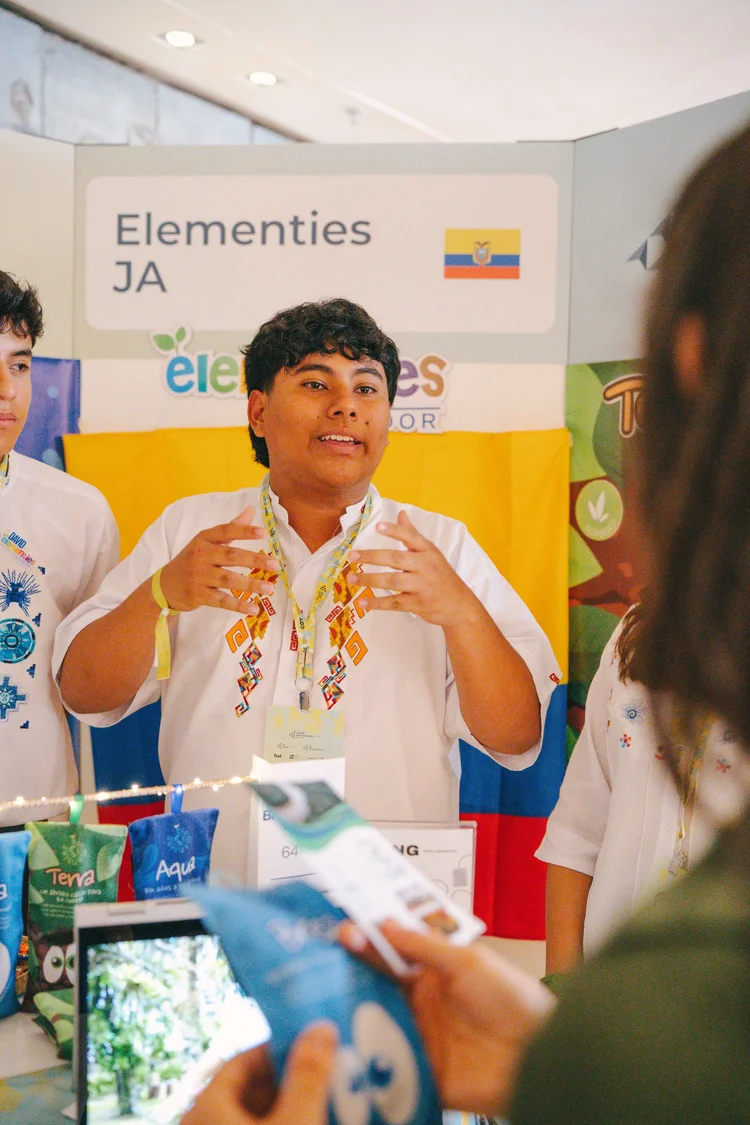 A young entrepreneur at the fair