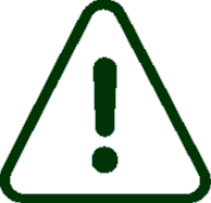 Warning sign icon