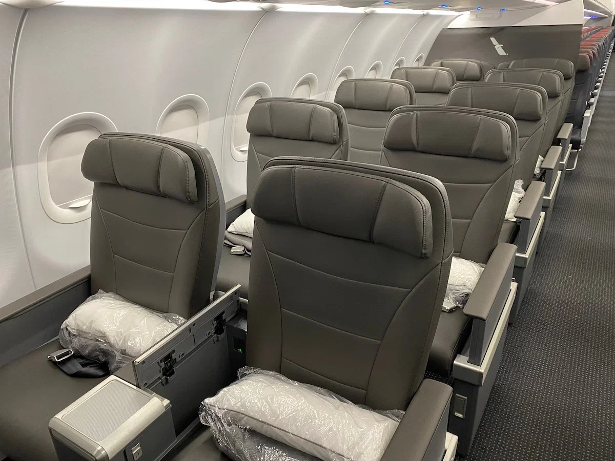 American Airlines A321neo First Class cabin