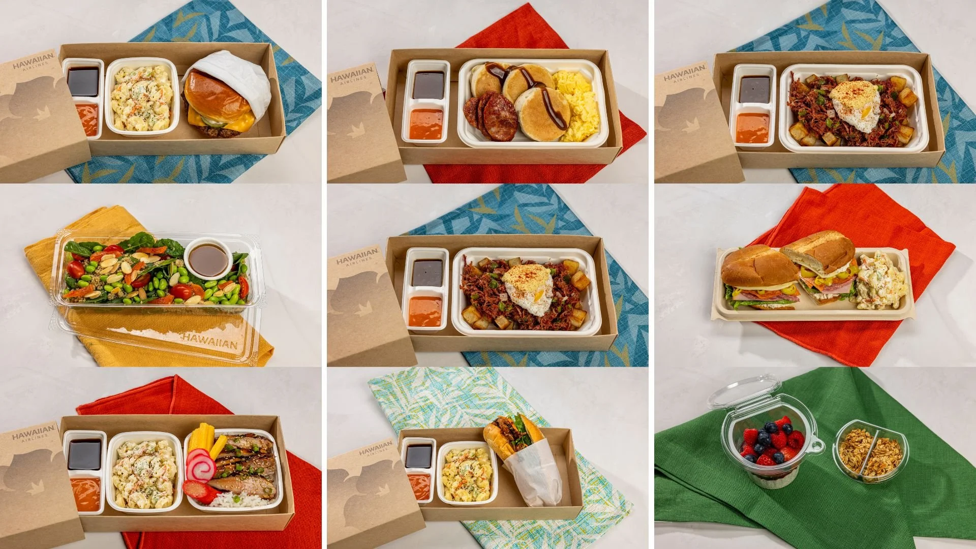 Chef Sheldon Simeon preparing dishes for Hawaiian Airlines' new Main Cabin menu