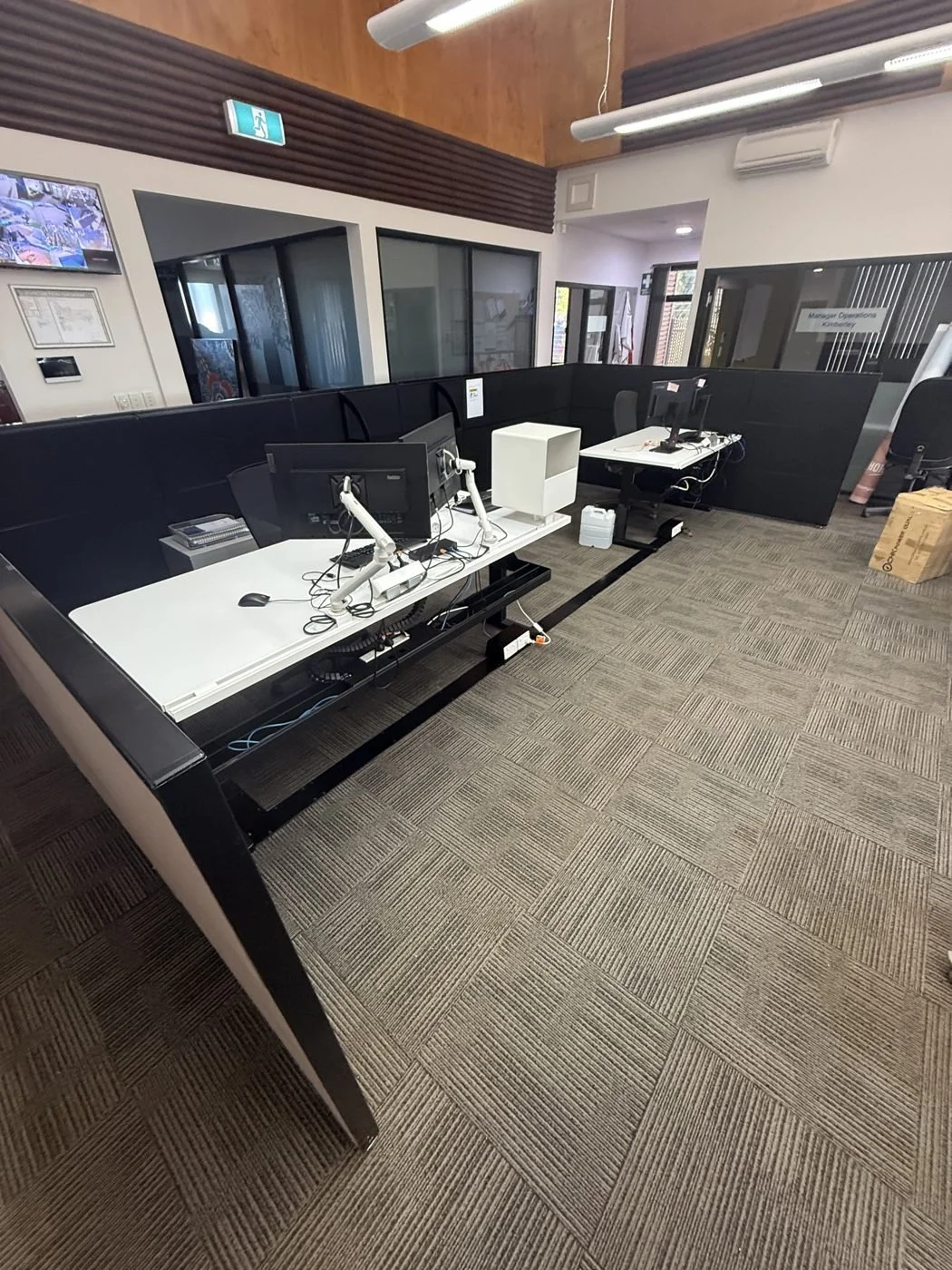 Office workstation power and data fit-out