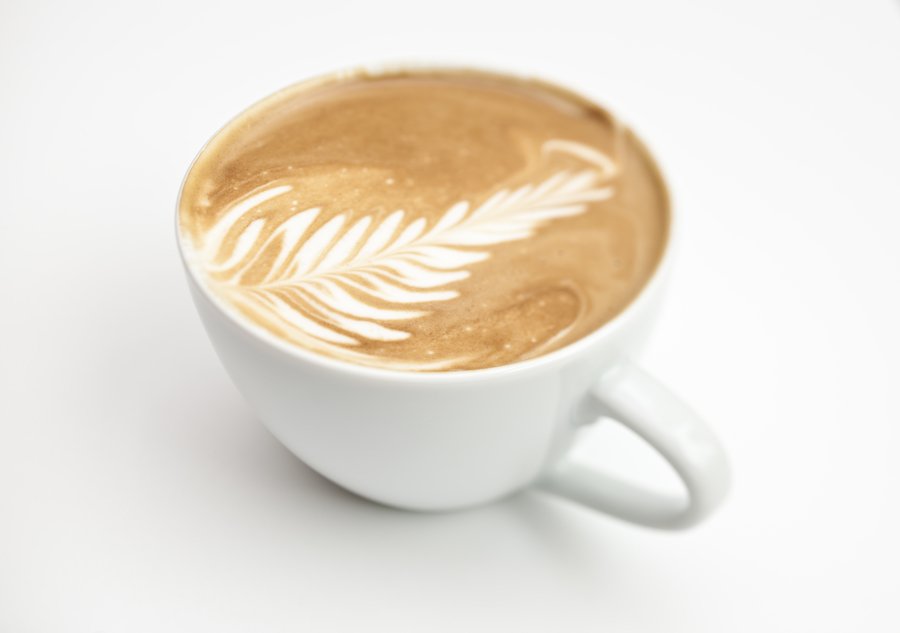 Flat white coffee