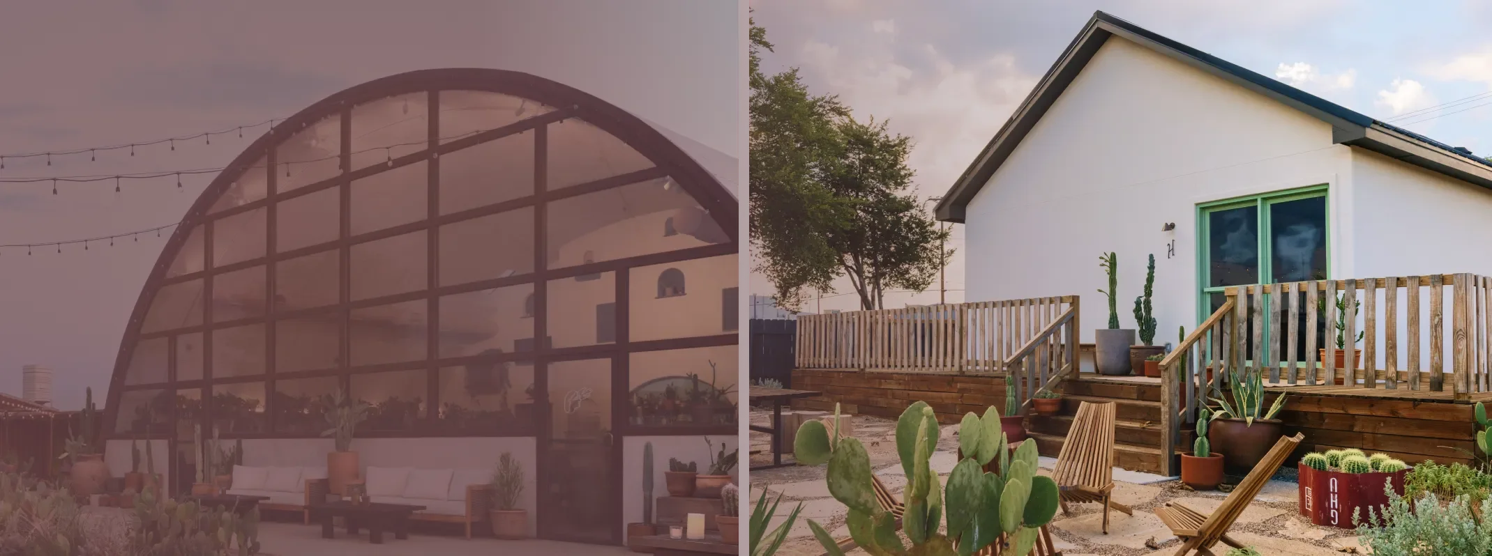 Far Out exterior at sunset