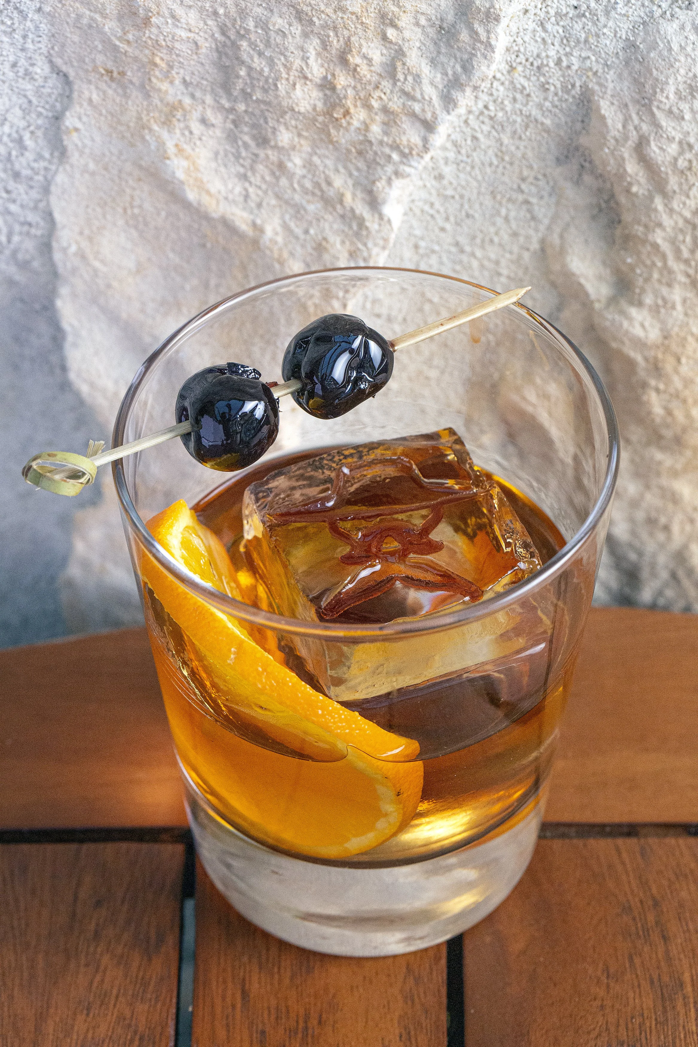 Smoked Old Fashioned cocktail