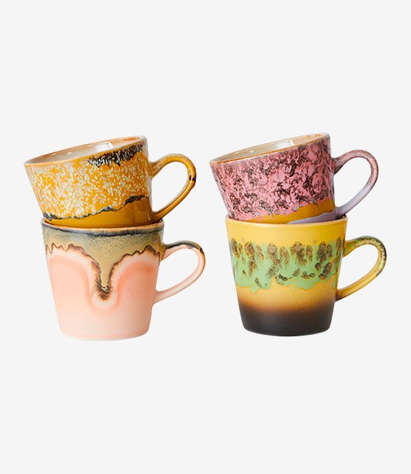 70s ceramics: americano mugs