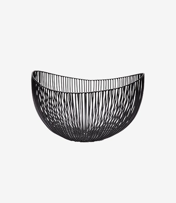 Iron basket black Tale Metal Sculptures