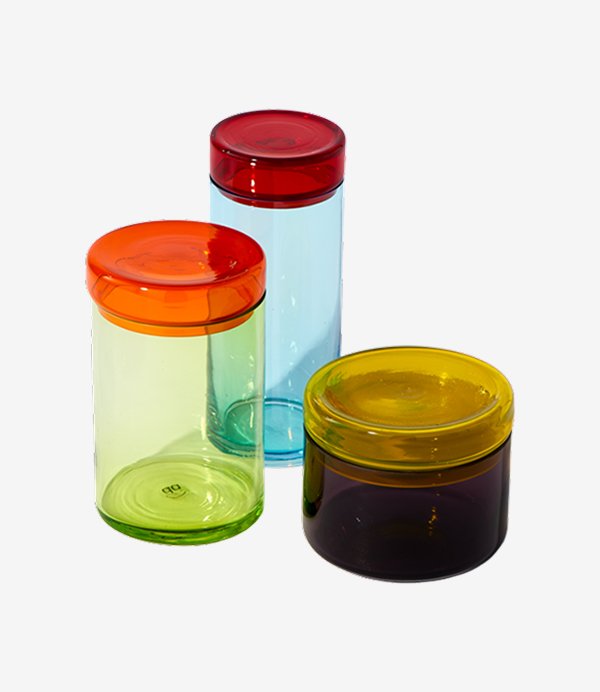 Caps and jars set