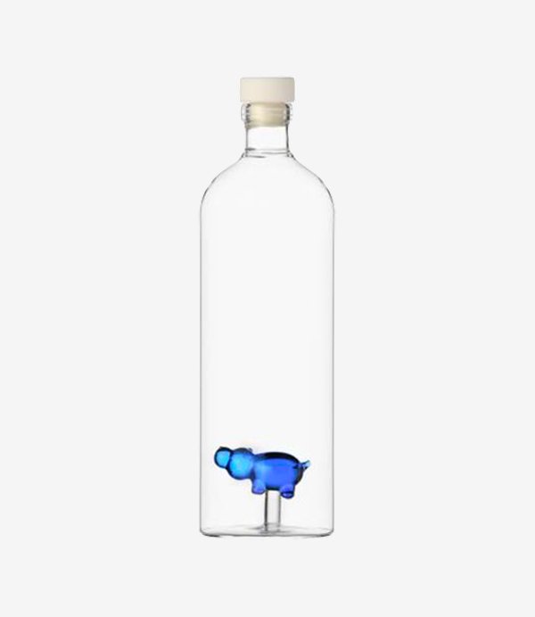 Bottle blue hippo