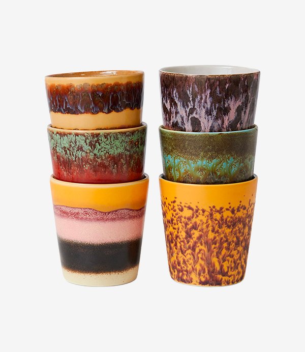 70s ceramics: coffee mugs