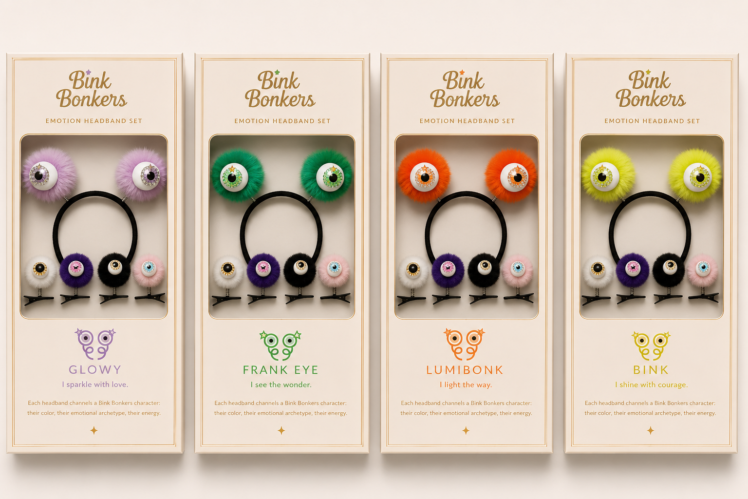 Bink Bonkers Personality Headband Collection packaging