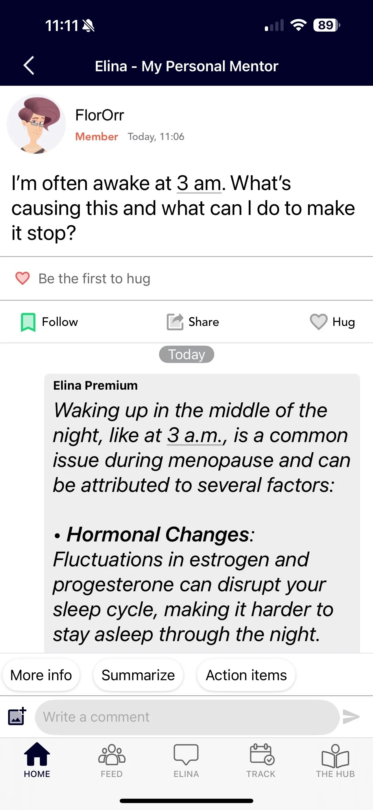 Ask about 3am insomnia