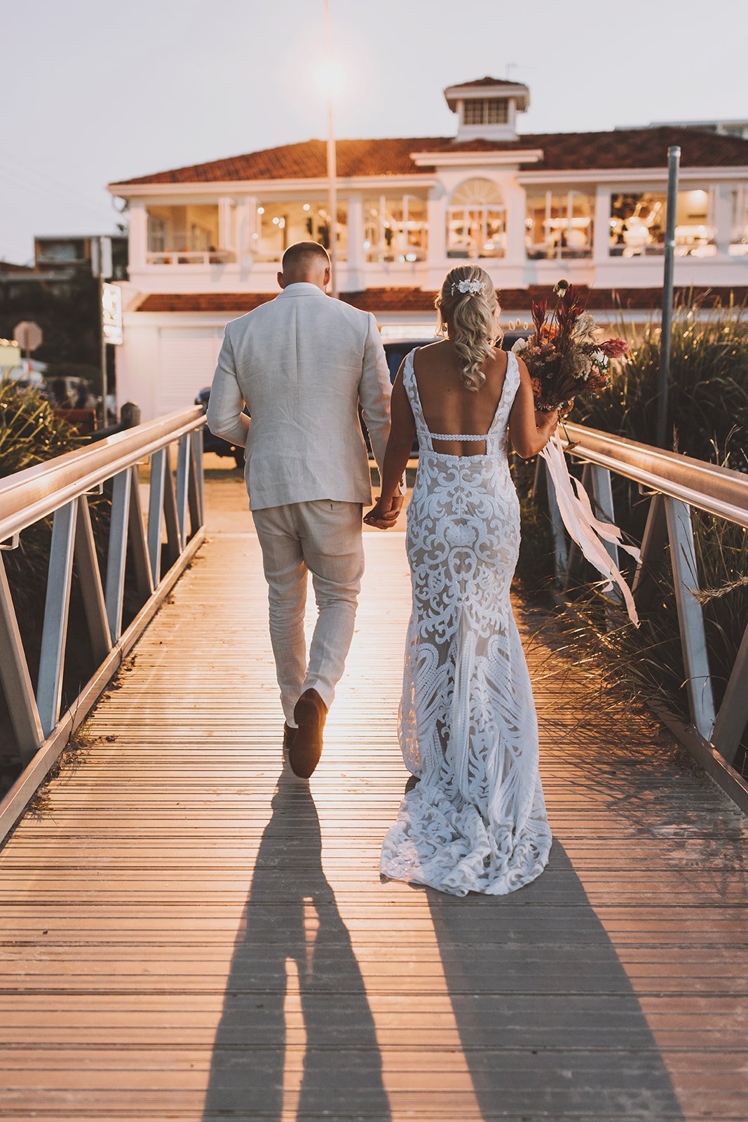 Golden hour wedding photography Port Stephens