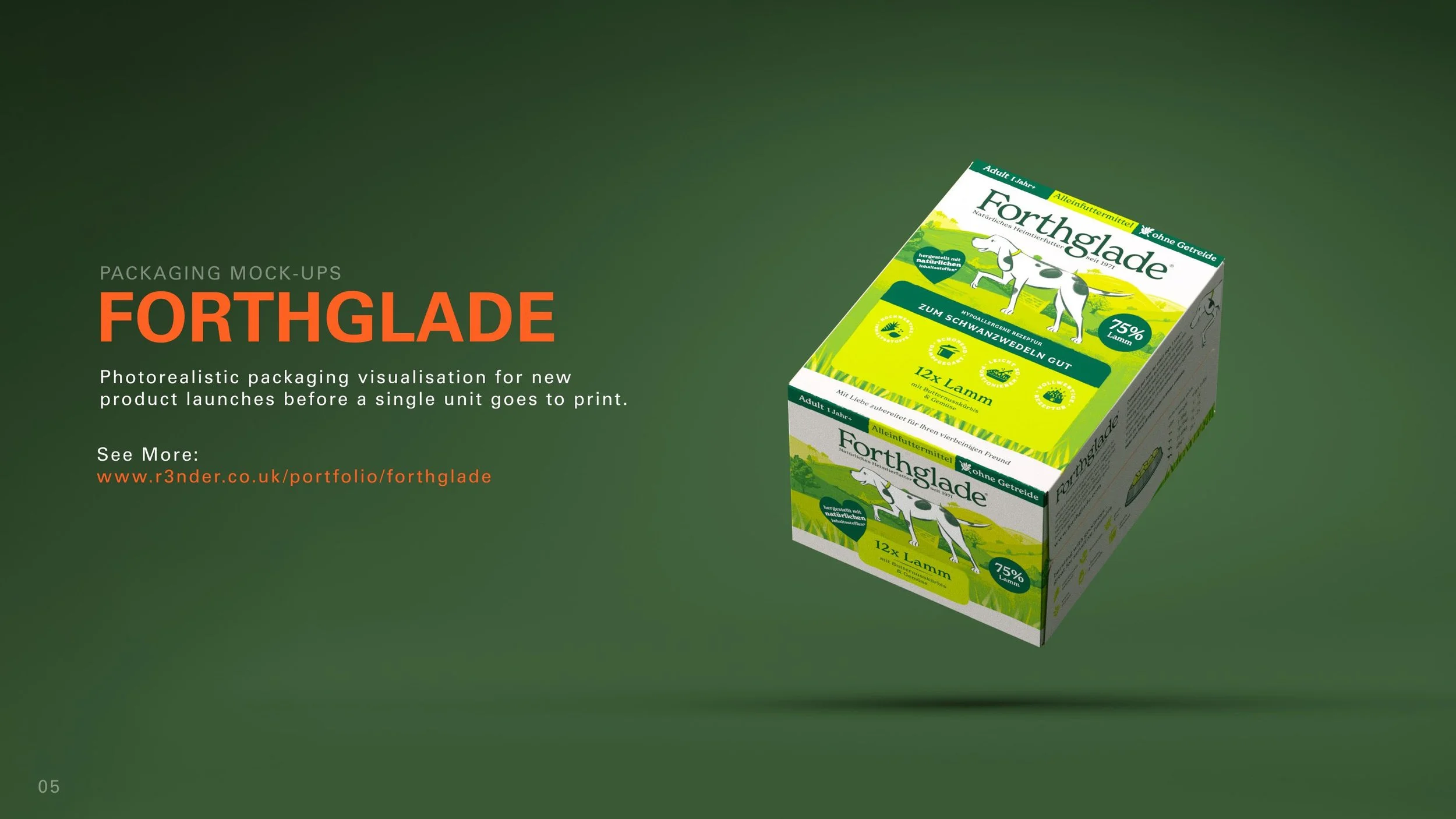 Forthglade — packaging mock-ups