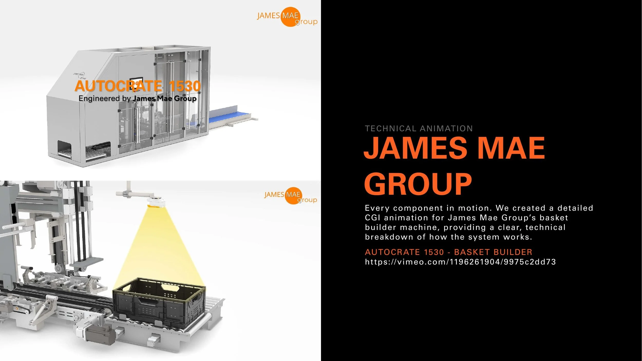 James Mae Group — technical animation
