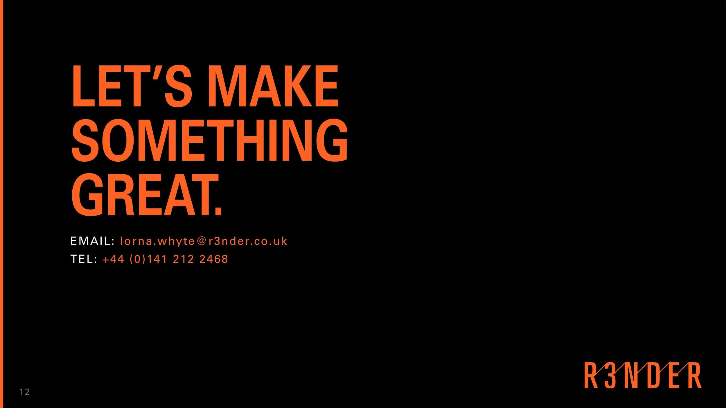 Let's make something great