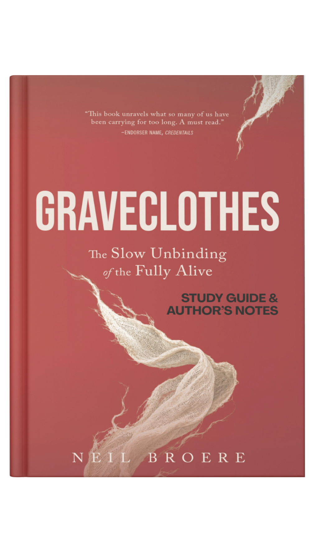 Graveclothes Study Guide and Author's Notes by Neil Broere, red cover