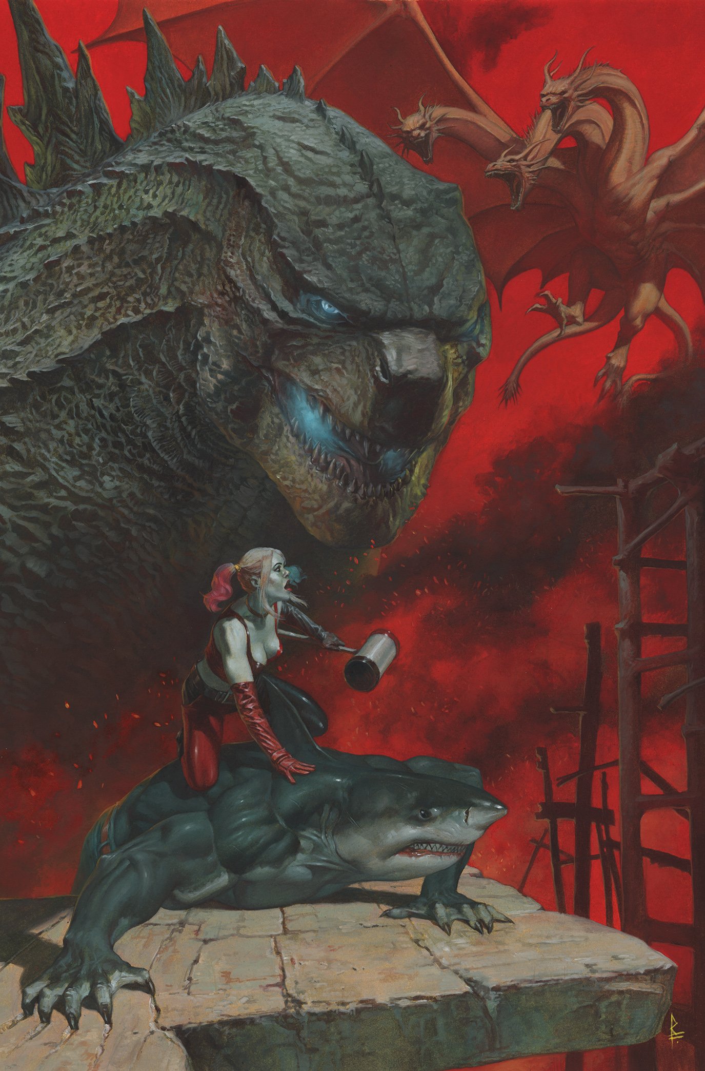 Justice League vs Godzilla vs Kong #3 Cover