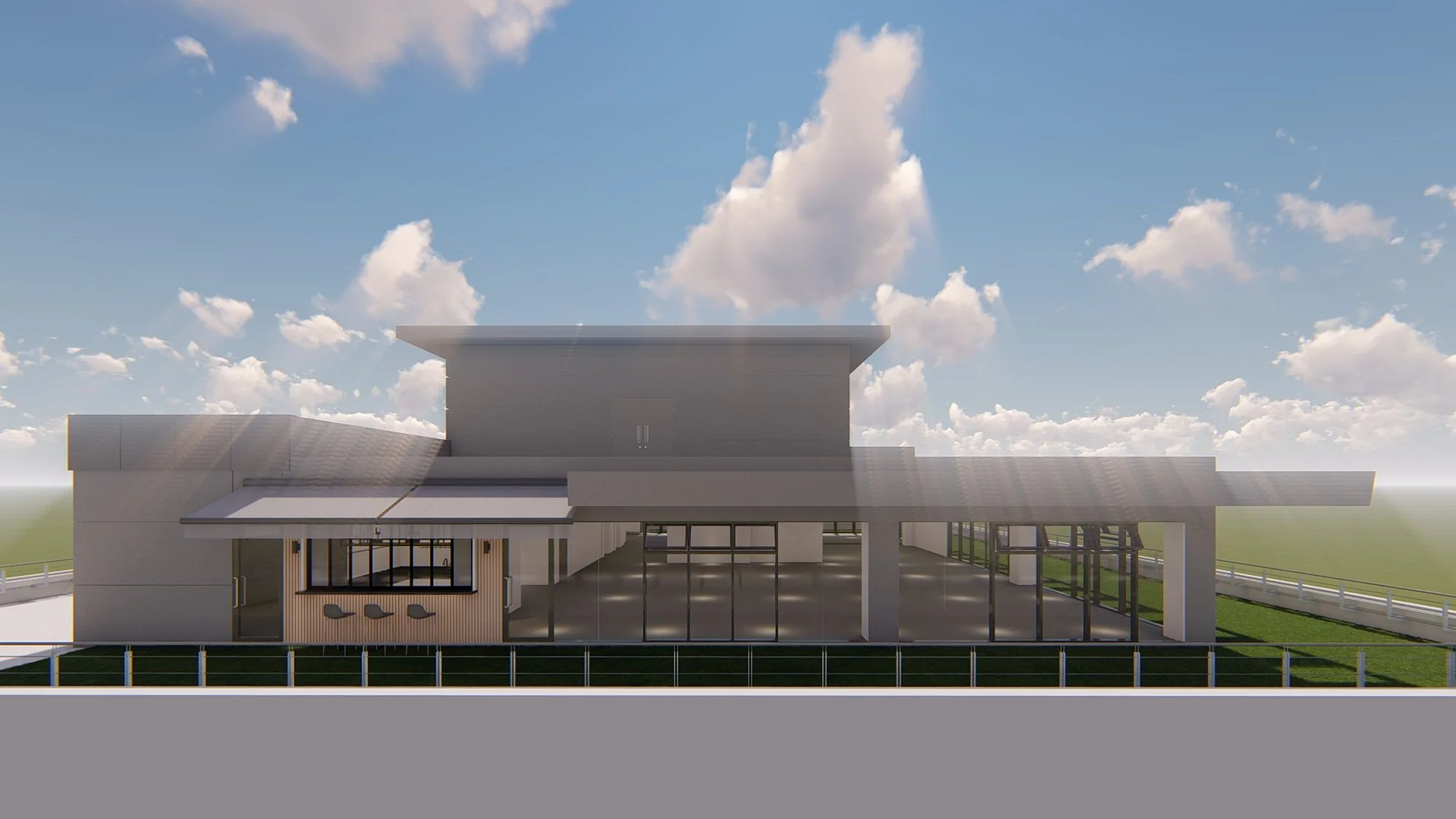 NEO Property Management HQ — architectural design rendering 2