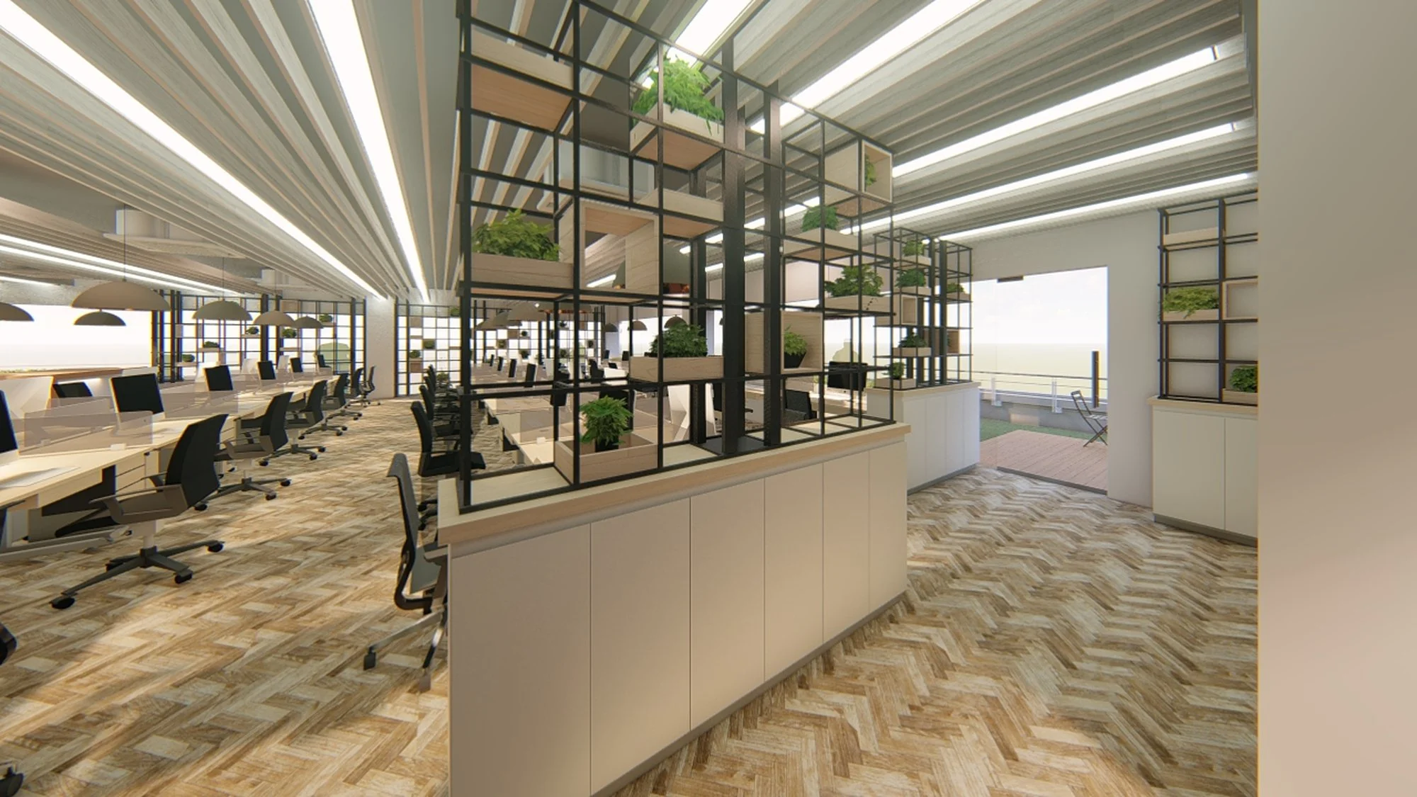 NEO Property Management HQ — architectural design rendering 6