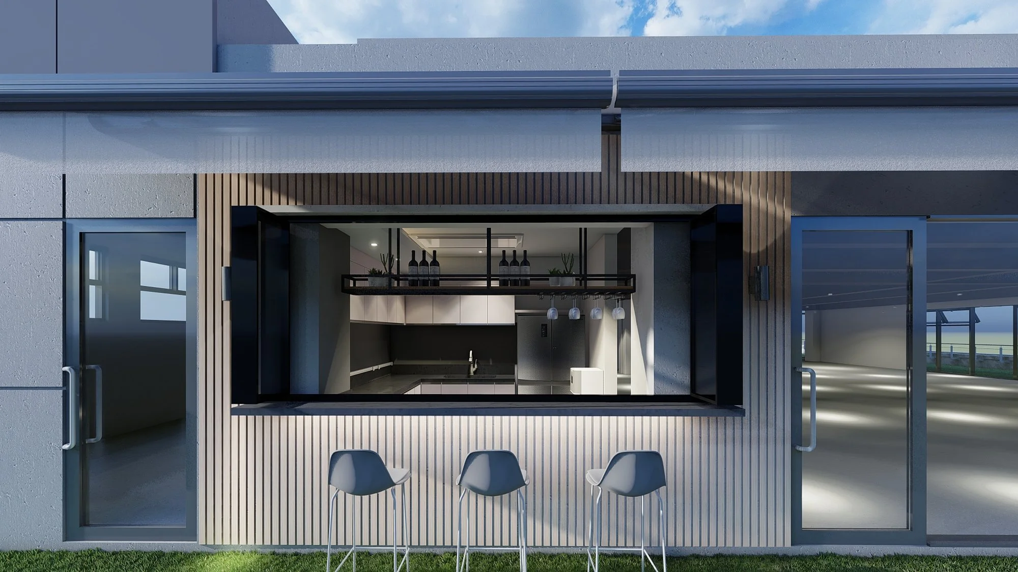 NEO Property Management HQ — architectural design rendering 4