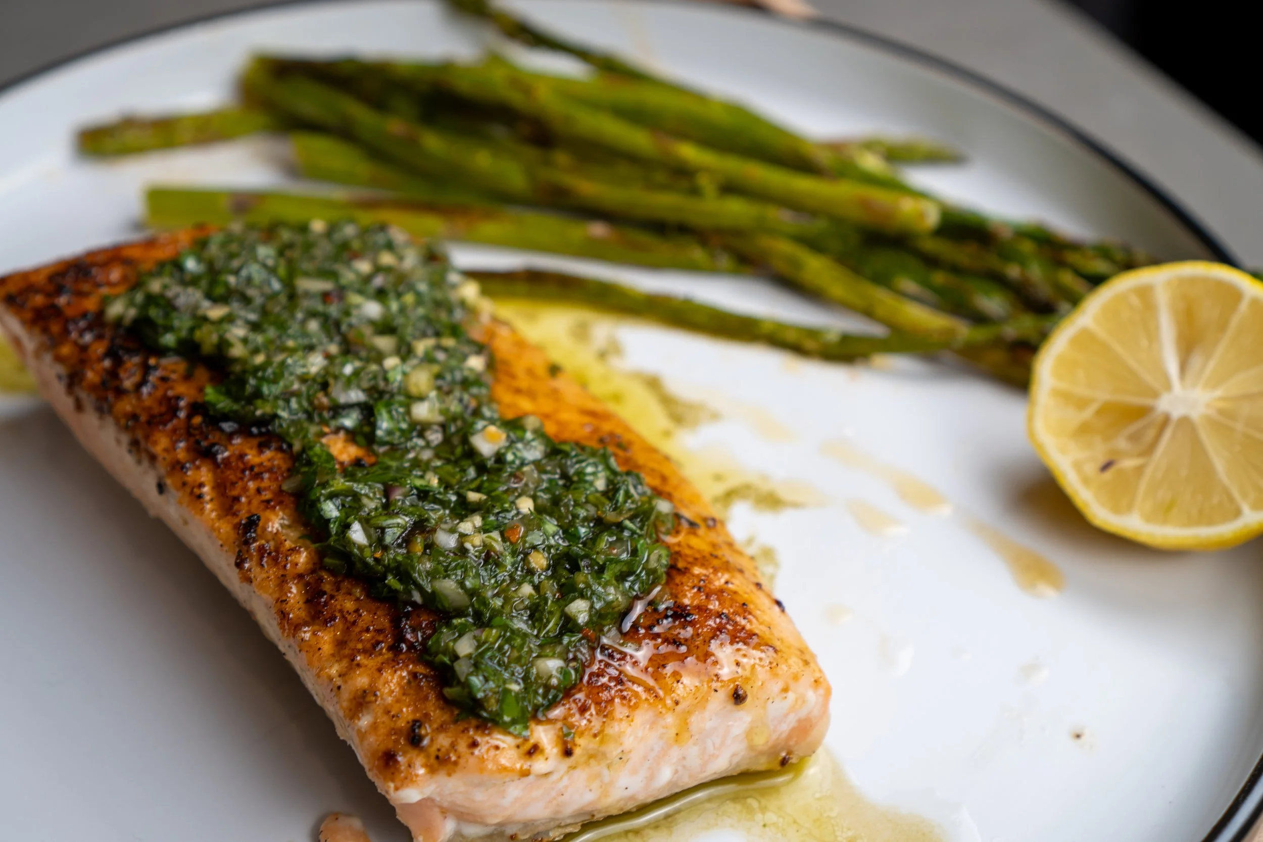 Salmon with Fresh Chimichurri