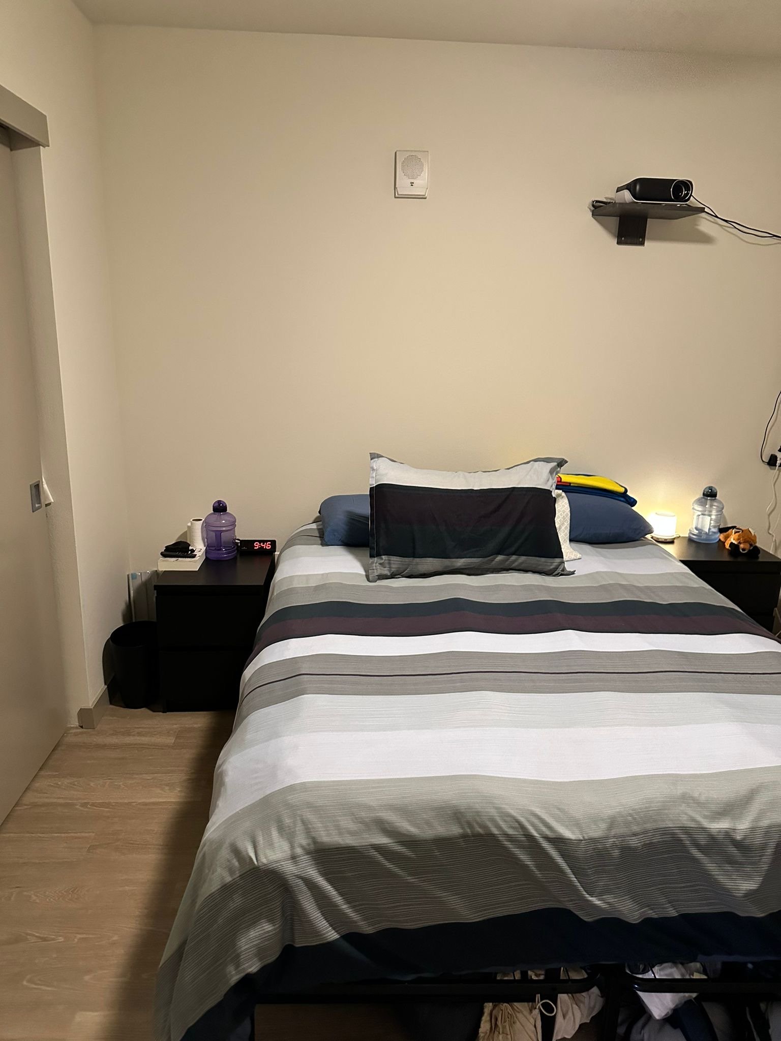 Made bed after service