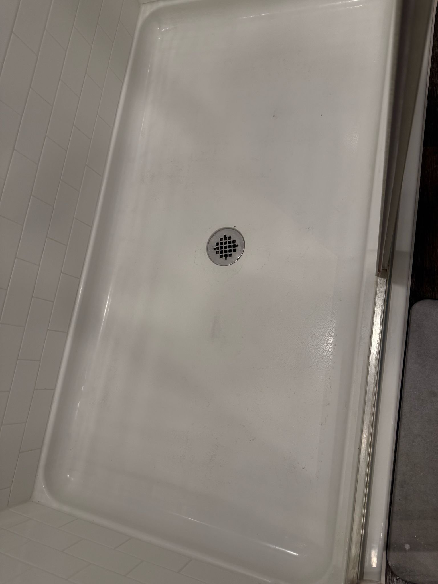 Clean shower after service