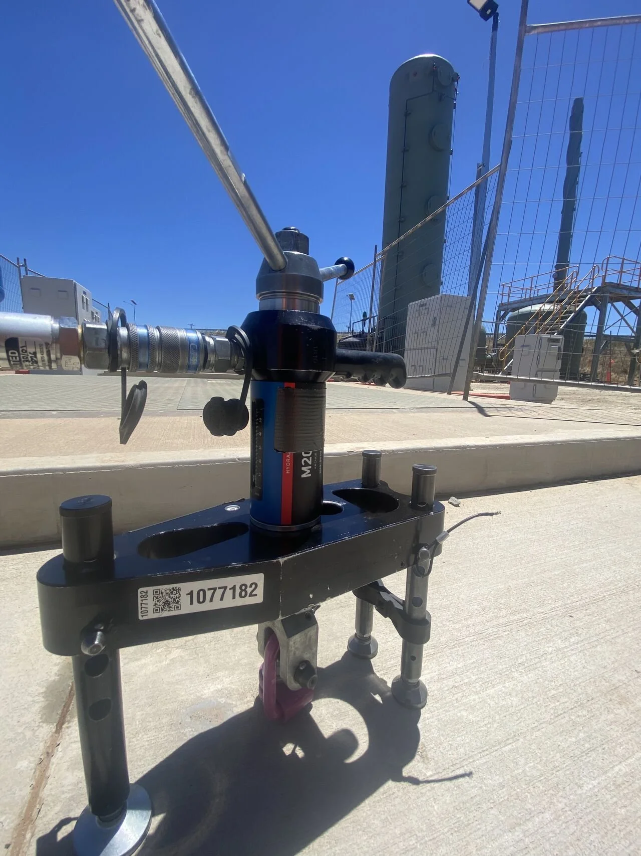 Industrial plant anchor testing