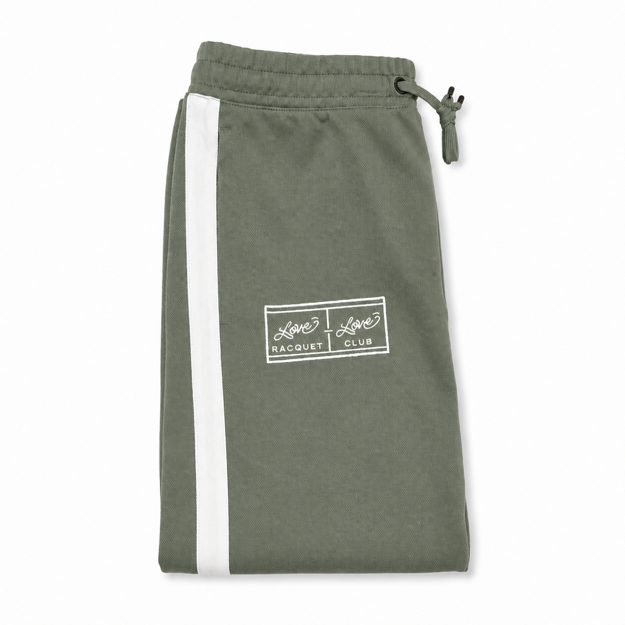 Sage green Love Love Racquet Club athletic pants