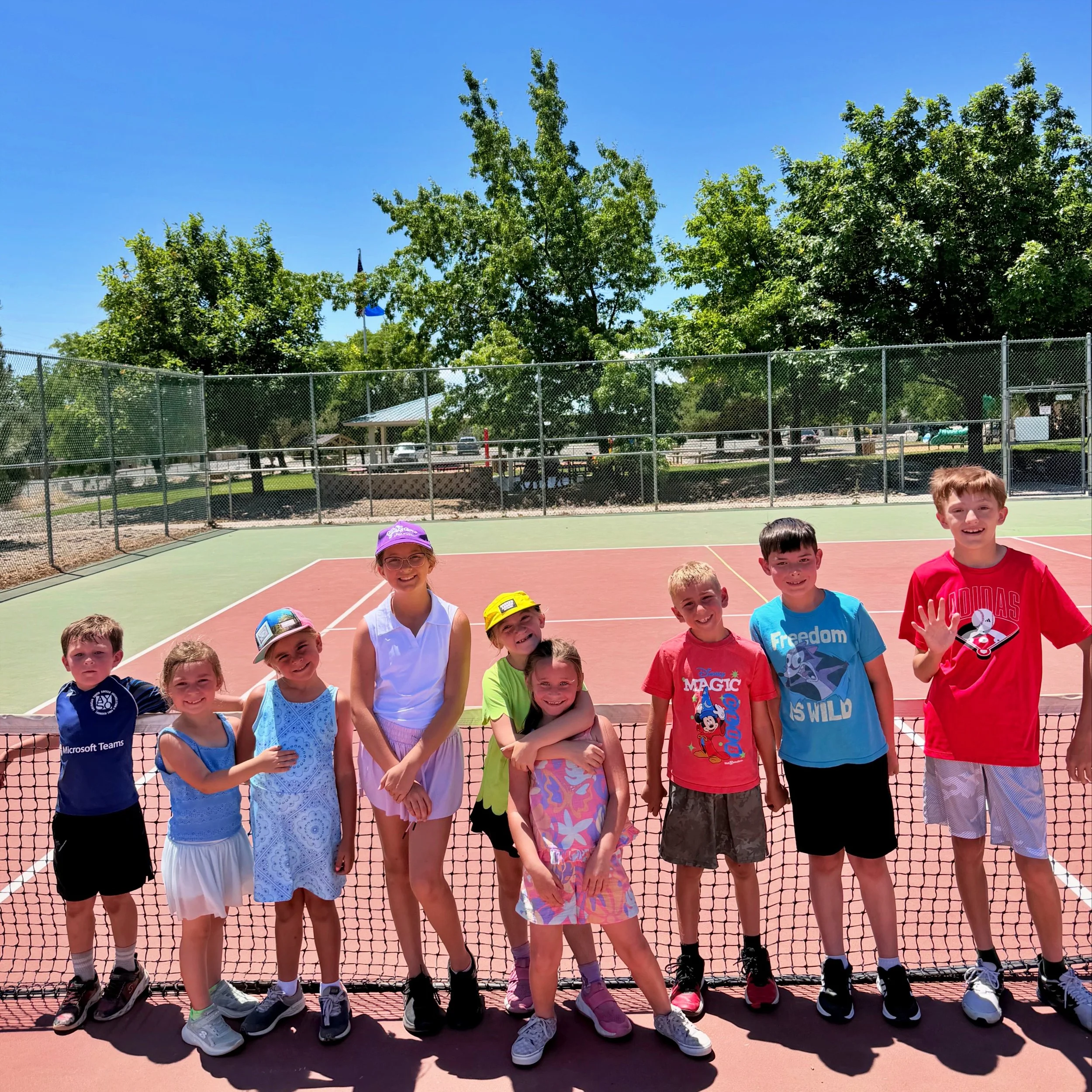 Children learning through rally-based tennis activities