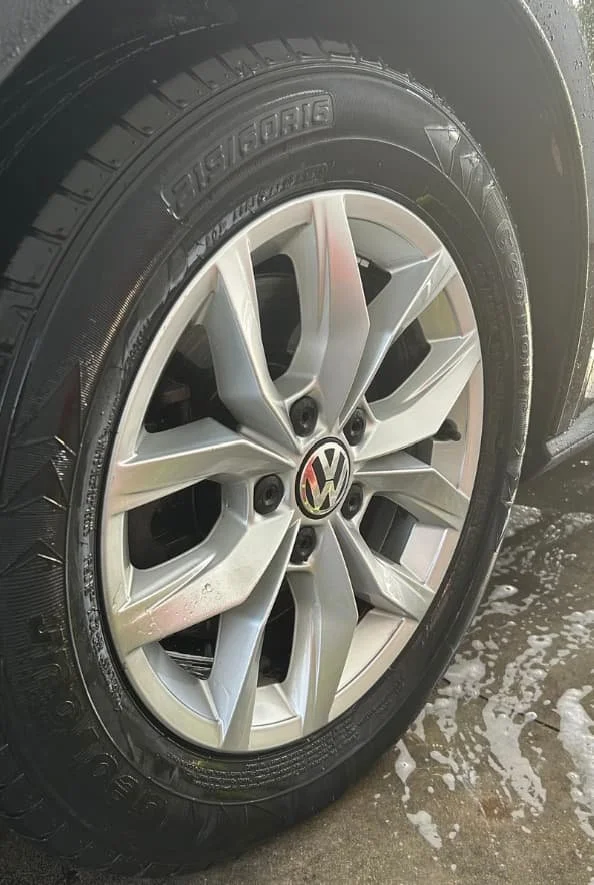 After wash and wax on white sedan — even wax with no residue, Sunny Isles
