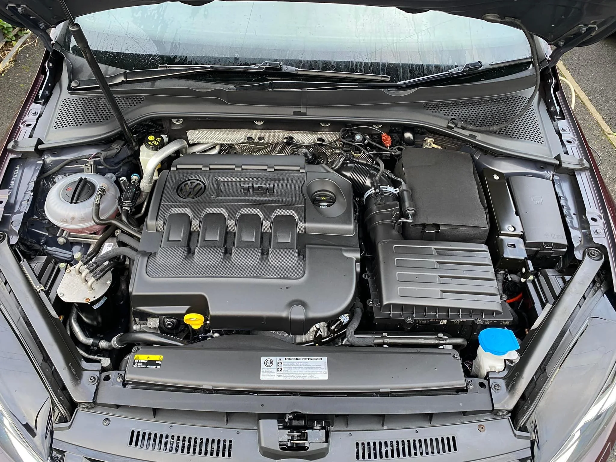 Performance vehicle engine bay detailing