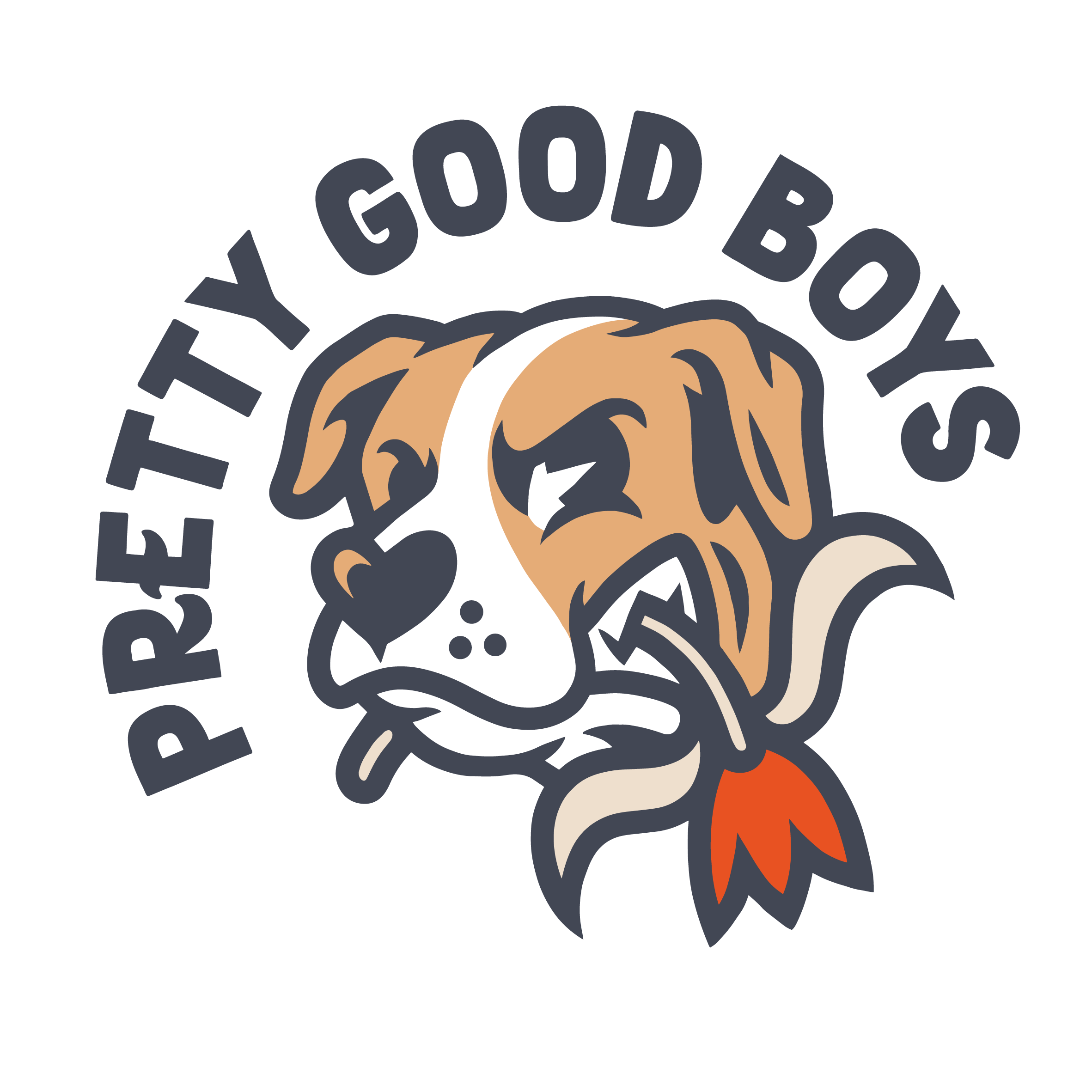 Pretty Good Boys mascot badge