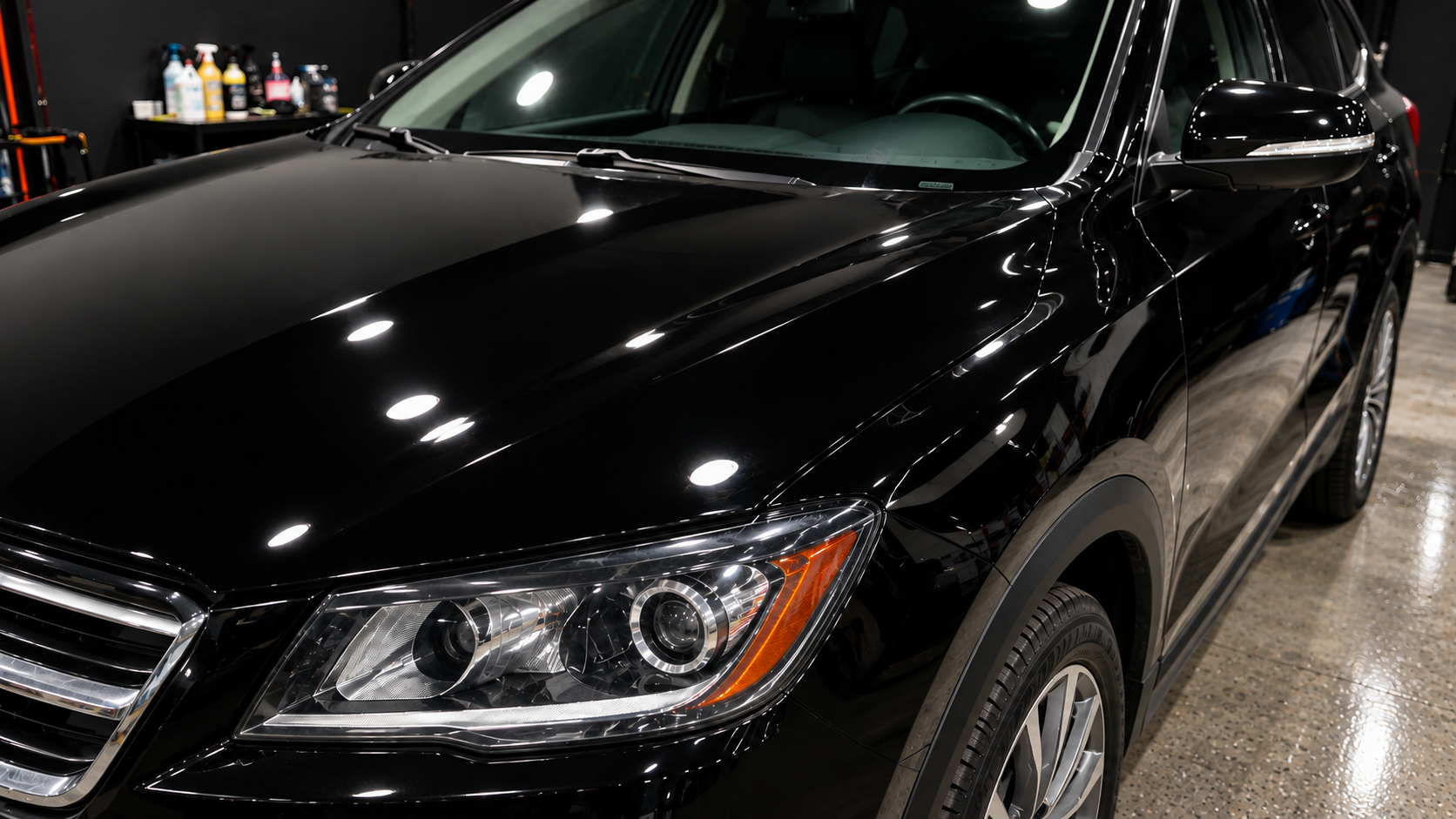 Vehicle with paint protection film