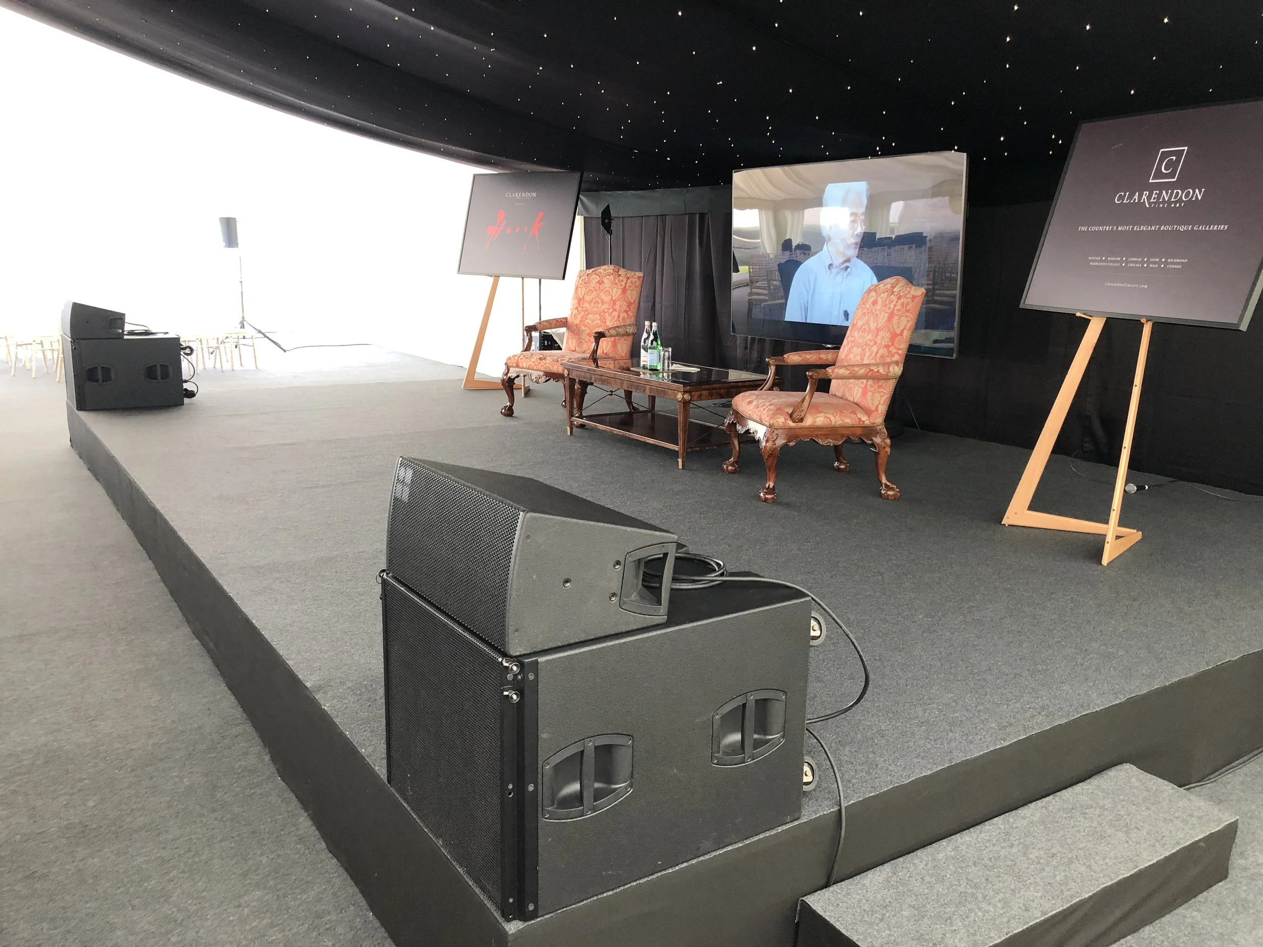 Conference AV hire setup by Soundsmith