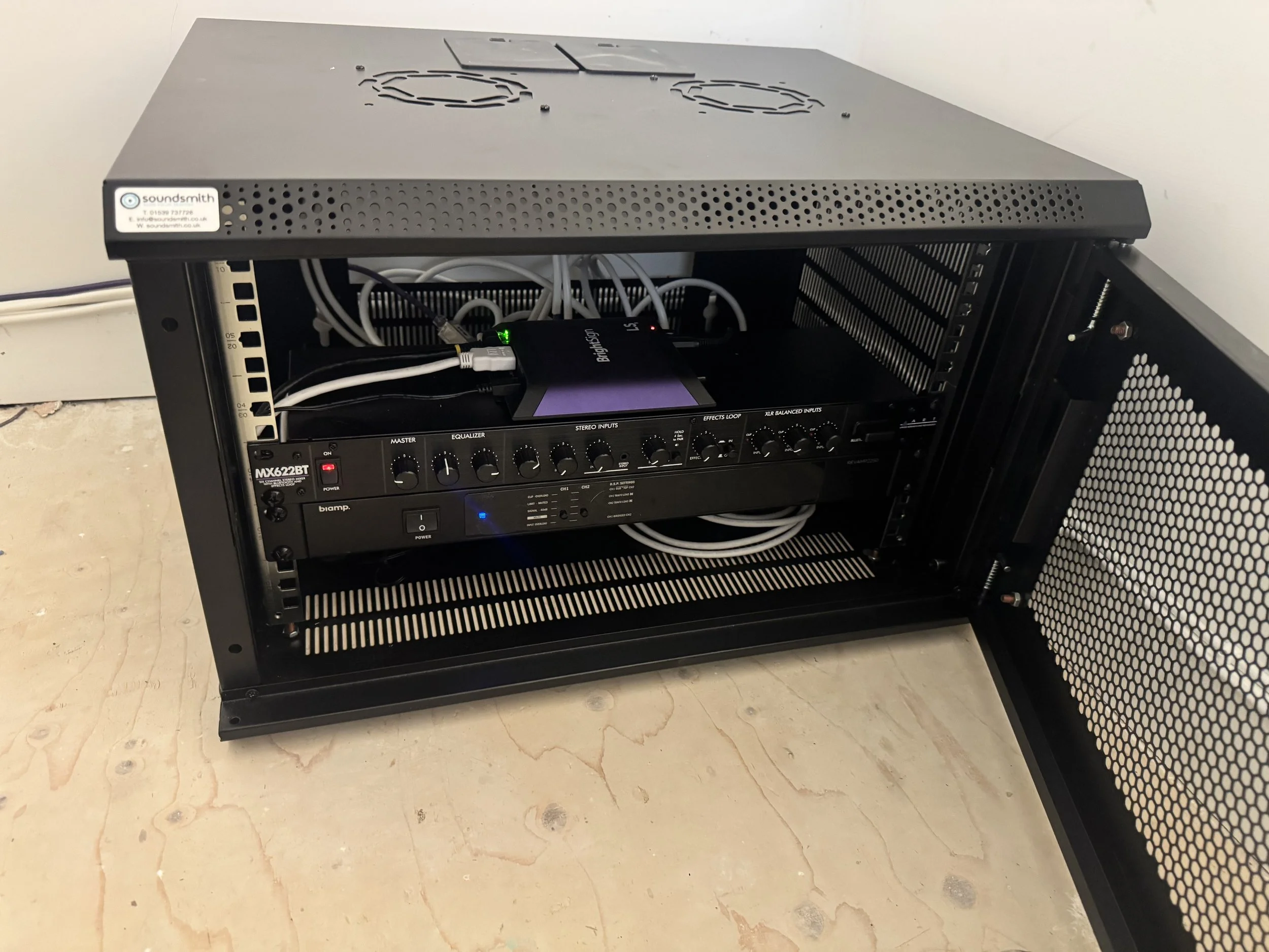 Biamp speaker system for museum video audio playback