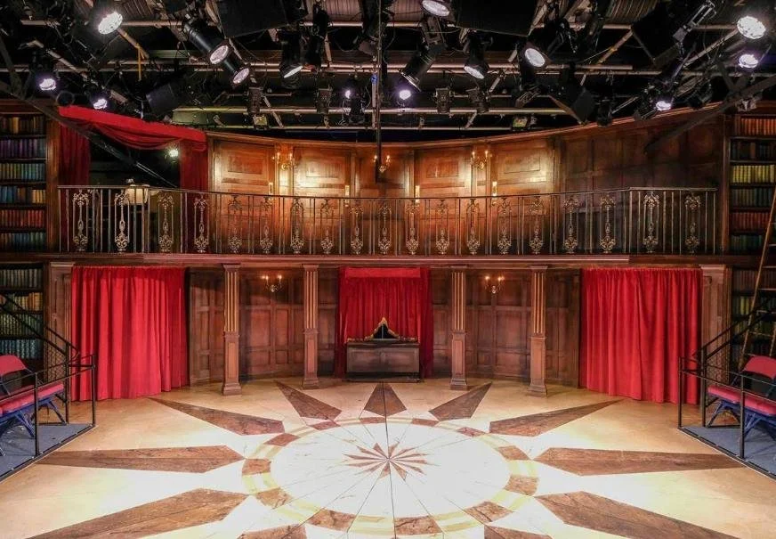 Theatre performance venue with audio visual and lighting systems