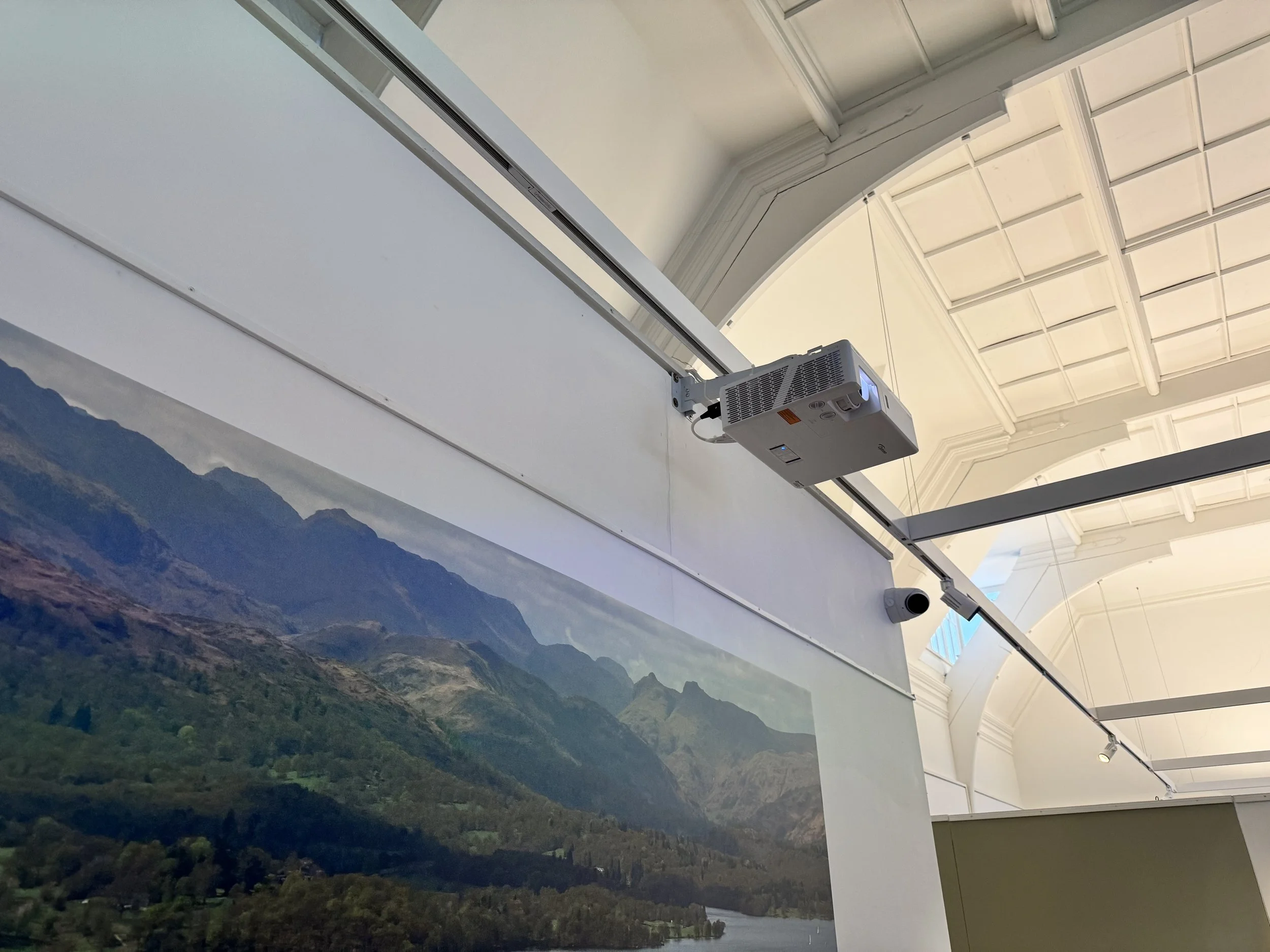 Optoma laser projector installation at Keswick Museum