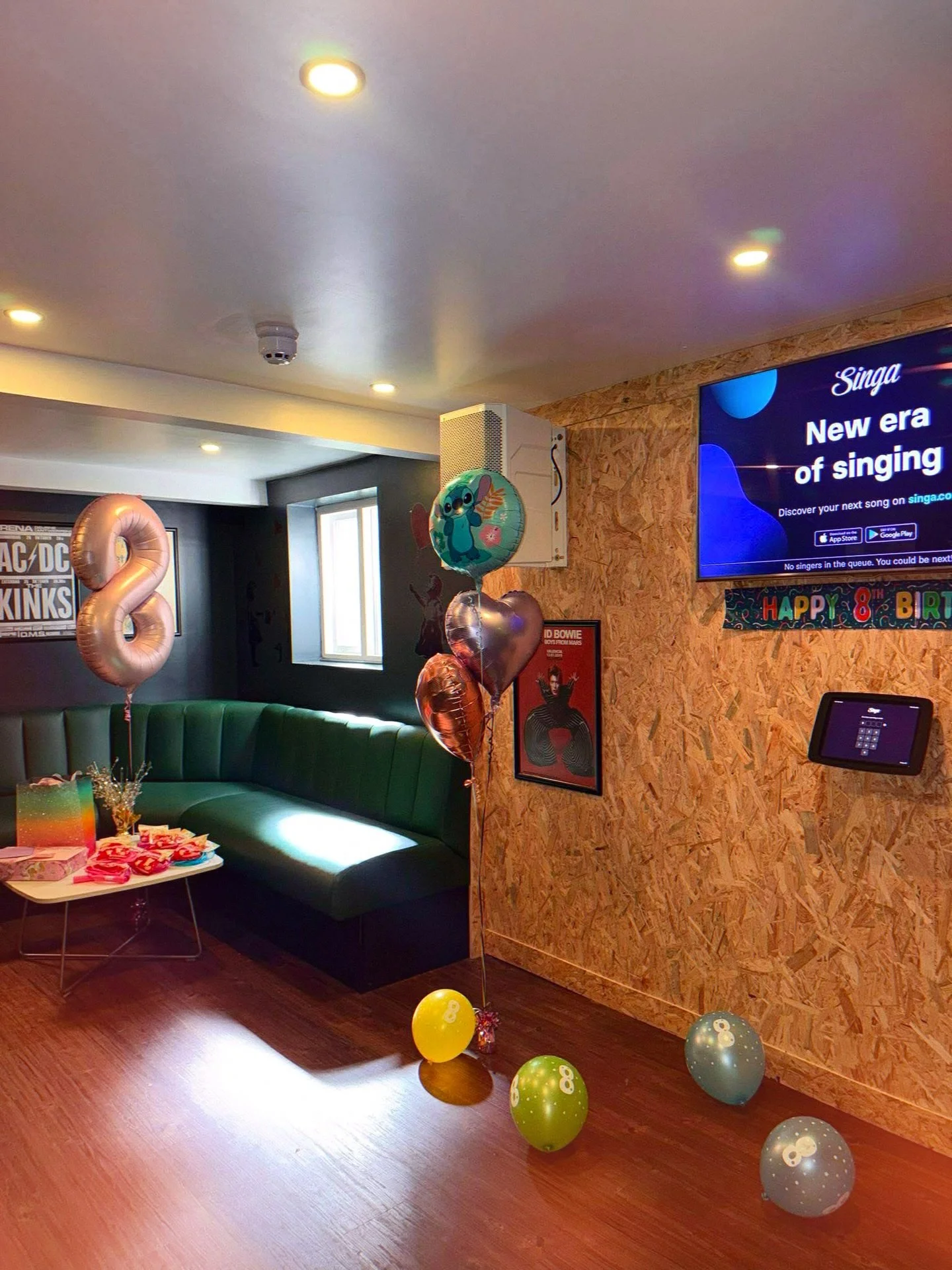 Karaoke room AV setup at Thirteen Bar