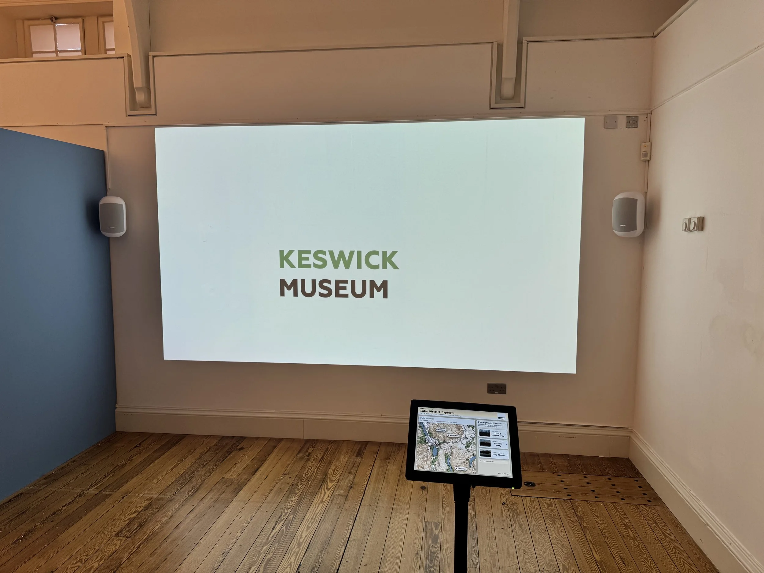 Interactive museum AV installation at Keswick Museum
