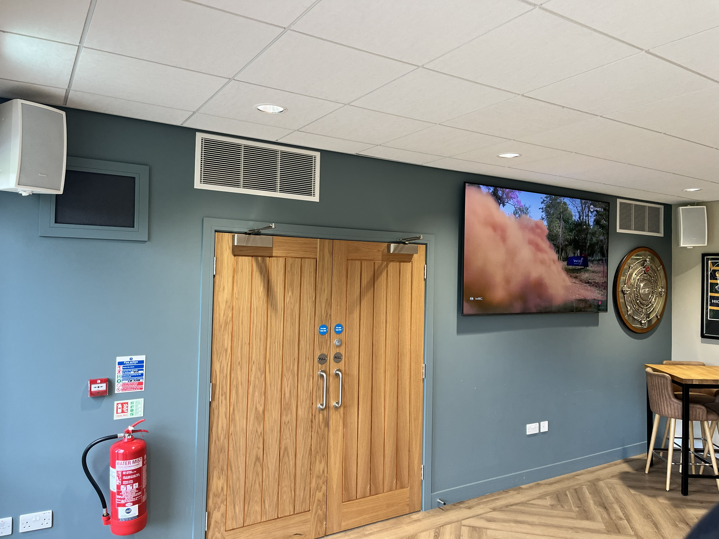 Keswick Rugby Club multi-room AV installation