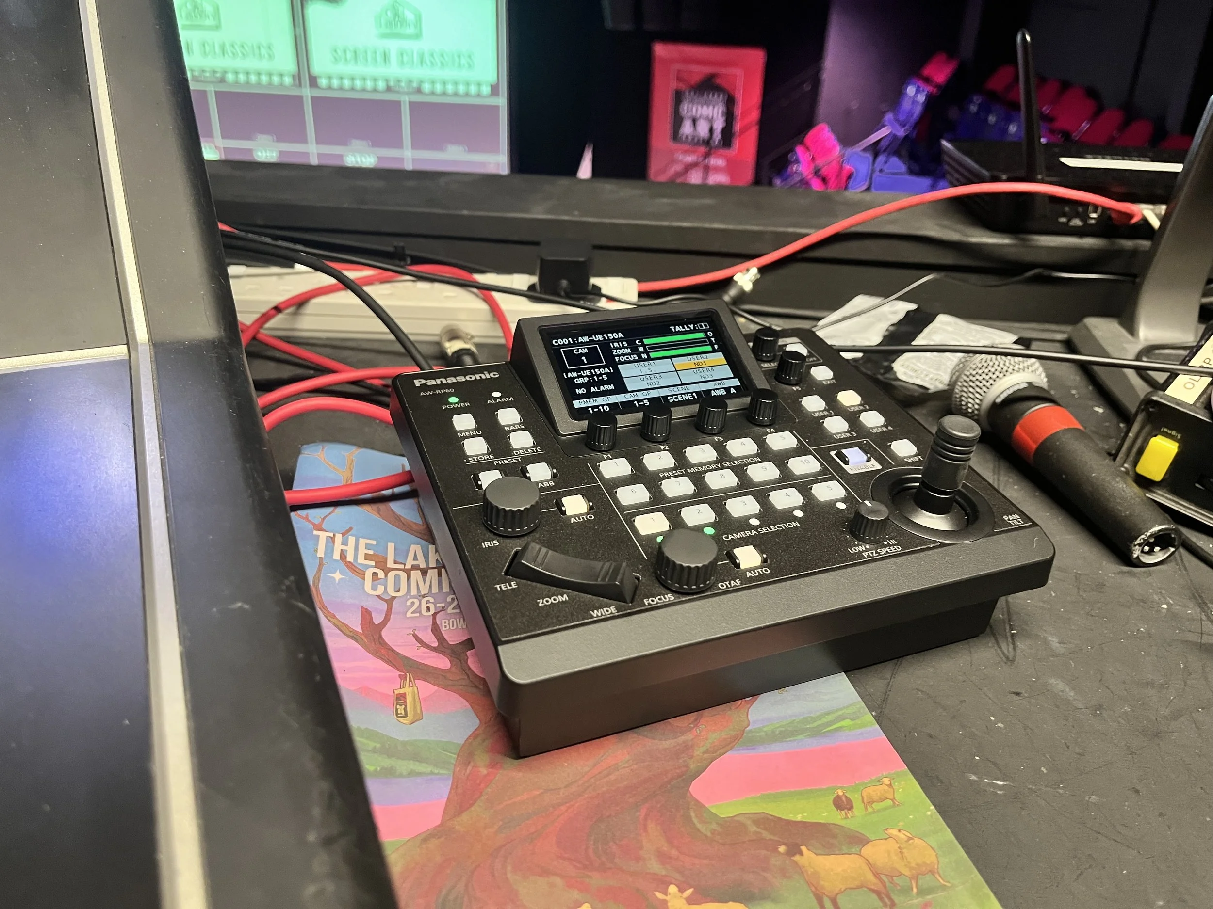 Theatre AV system and projection setup at The Victoria Wood Theatre