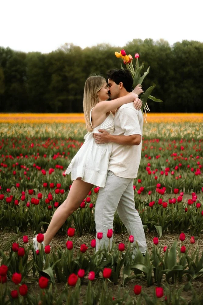 Tulip Field Love Story