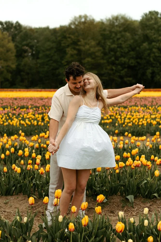 Tulip Field Love Story